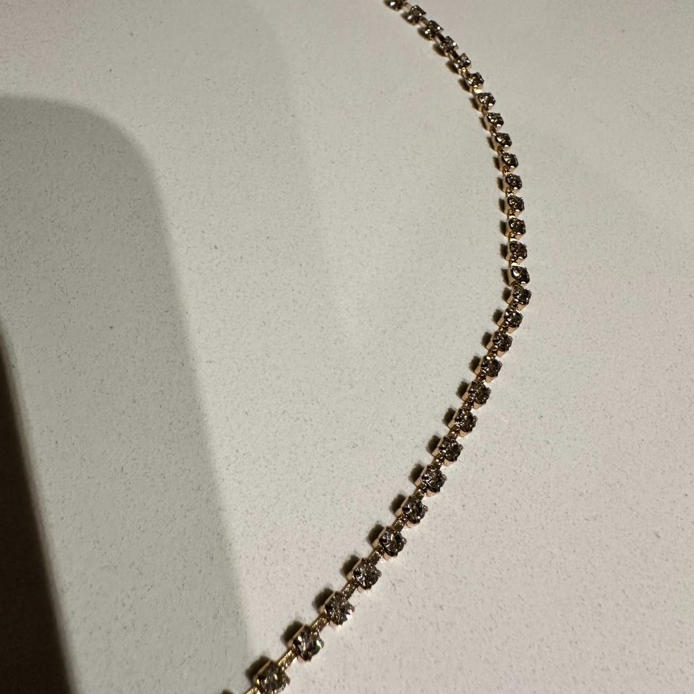 Gold Rhinestone Body Chain - Picture 2 of 2